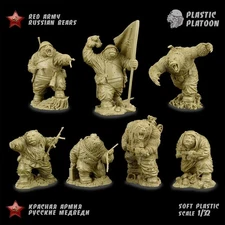 PP072 RED ARMY RUSSIAN BEAR. By PLASTIC PLATOON