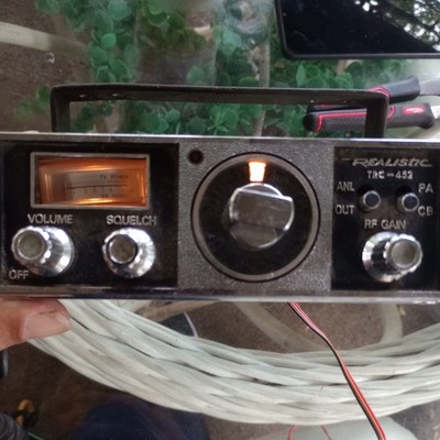 Vintage Realistic TRC-452 Black 40 Channel Citizen Band Mobile Radio Transceiver