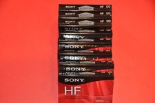 NEW Sony HF High Fidelity Blank Audio Cassette Tape120 Minutes Normal 8-Brick