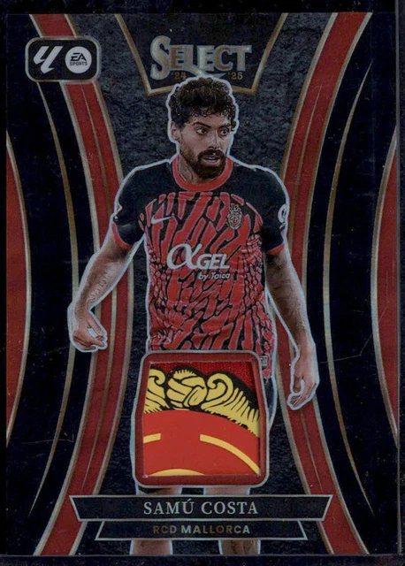 2024 Panini Select La Liga Select Memorabilia Black Prizm #SM-SC Samu Costa 1/1
