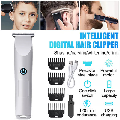 Professional Electric Hair Clippers Beard Trimmer Cutting Cordless Barber Shaver