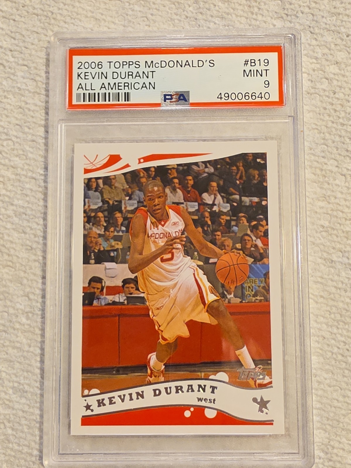 2006 Topps McDonald's High School All American - Kevin Durant #B19 (RC)