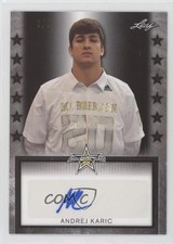 2020 Leaf Metal US Army All-American Bowl Tour Black 3/5 Andrej Karic Auto 4z8
