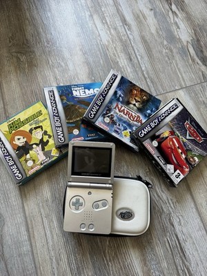 Gameboy Advance SP mit 4 Spielen und Tasche