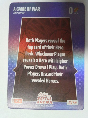 2026 Bo Jackson Battle Arena A Game Of War Foil Play BPL-18 SP