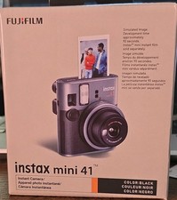 Fujifilm Instax Mini 41 Instant Camera Black Built-in Flash Instax Mini