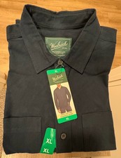 Woolrich Men's Chamois Shirt Cotton Blue; Label Collection, XL NWT BRAND NEW