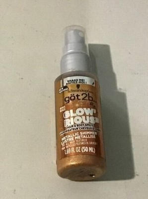 got2b GLOW'RIOUS Metallic Shimmer Hair Glitter & Body Glitter Duel Spray 1.69 oz