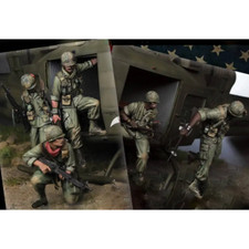 1/35 5pcs Resin Model Kit Vietnam War US Army Helicopter Crew Unpainted