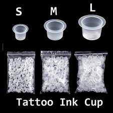 Disposable Microblading Tattoo Ink Cups S/M/L Plastic Permanent Makeup