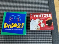 Vintage 90's Bamboozle Board Game Parker Brothers 1997 + Yahtzee Complete