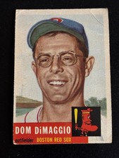 Dom DiMaggio 1953 Topps Baseball Card Auction