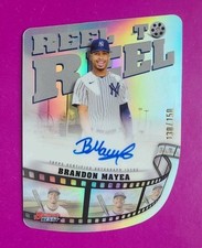 2023 Bowman's Best Brandon Mayea Reel To Reel Chrome Refractor Cut Auto RC /150