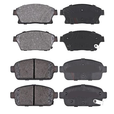 Pastiglie Freno Anteriori E Posteriori Per Yamaha Grizzly YFM550 (2009-2014) E YFM700 (2007-2015) - Kit Freni A Disco Per Moto E Quad