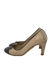 CHANEL Coco Mark Pumps G27742 EU35.5 US5 Beige