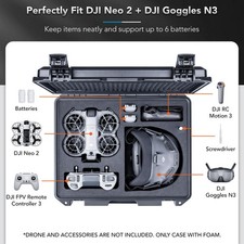 Lykus Titan N210 Waterproof Hard Case For Dji Neo 2 W Goggles N33 Case Only