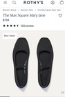 BRAND NEW Rothy's The Max Square Mary Jane Black Size 10 Retail $160 — photo 3