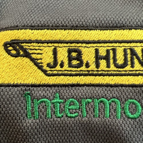 JB Hunt Shirt Herren L schwarz Kurzarm Tasche Polo Core365 Intermodal Trucker - Bild 3 von 9
