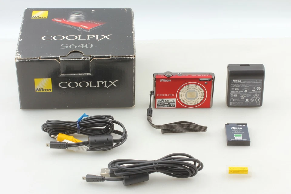 [Near MINT w/Box] Nikon COOLPIX S640 Precious Red 12.3MP Digital Camera F JAPAN - Image 2 of 4
