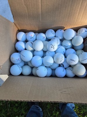 100 golf balls random batch top flight titlist callaway driving range putting pr