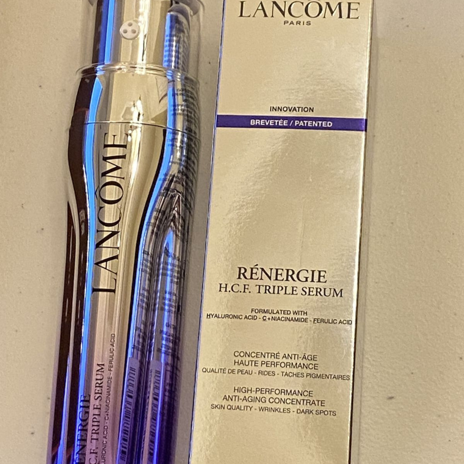 Lancome Renergie H.C.F Triple Serum ANTI-AGING 1.7oz /50mL FULL SZ SEAL BOX