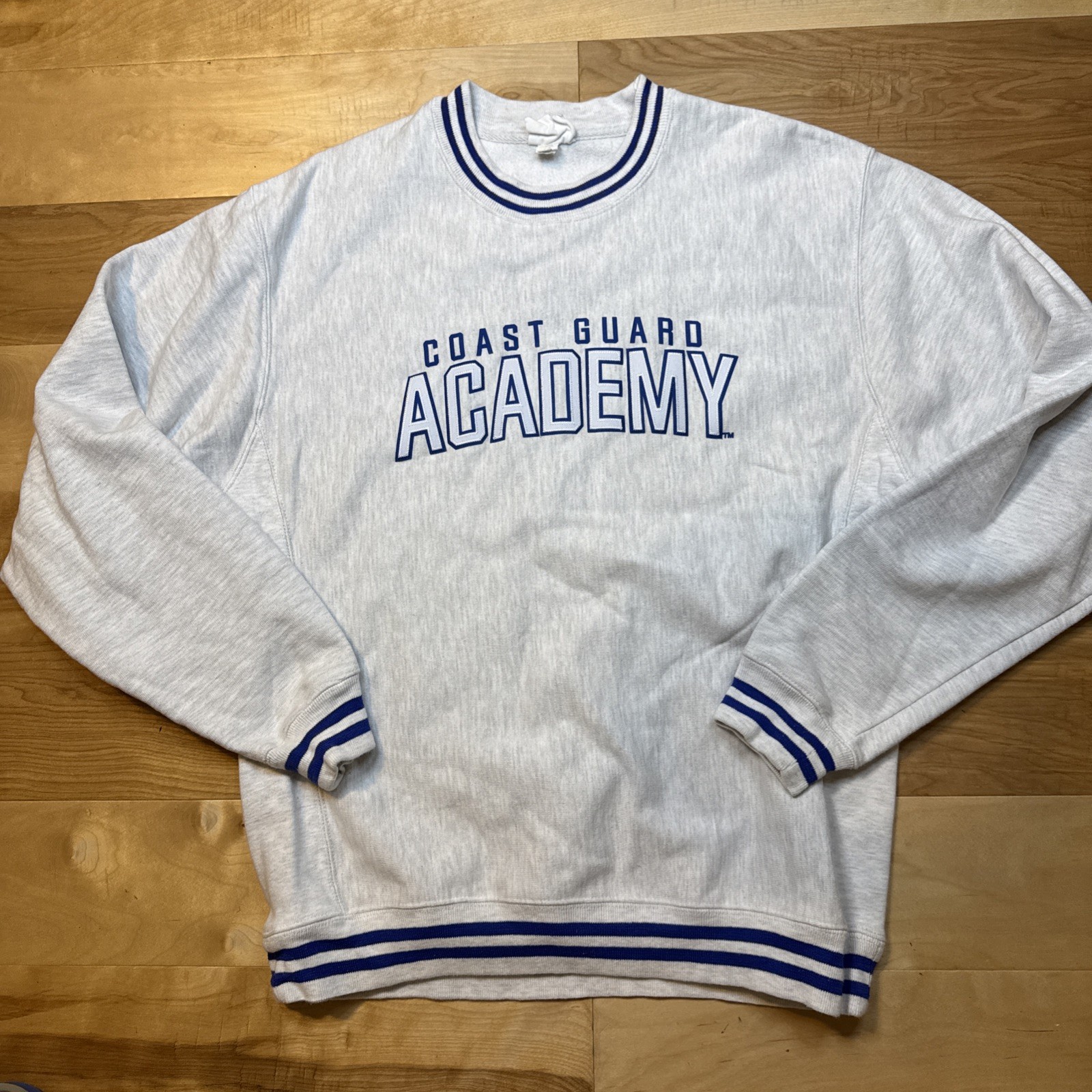 Vintage Y2K Coast Guard Academy Crew Champion Reverse Weave Mens Large Crewneck