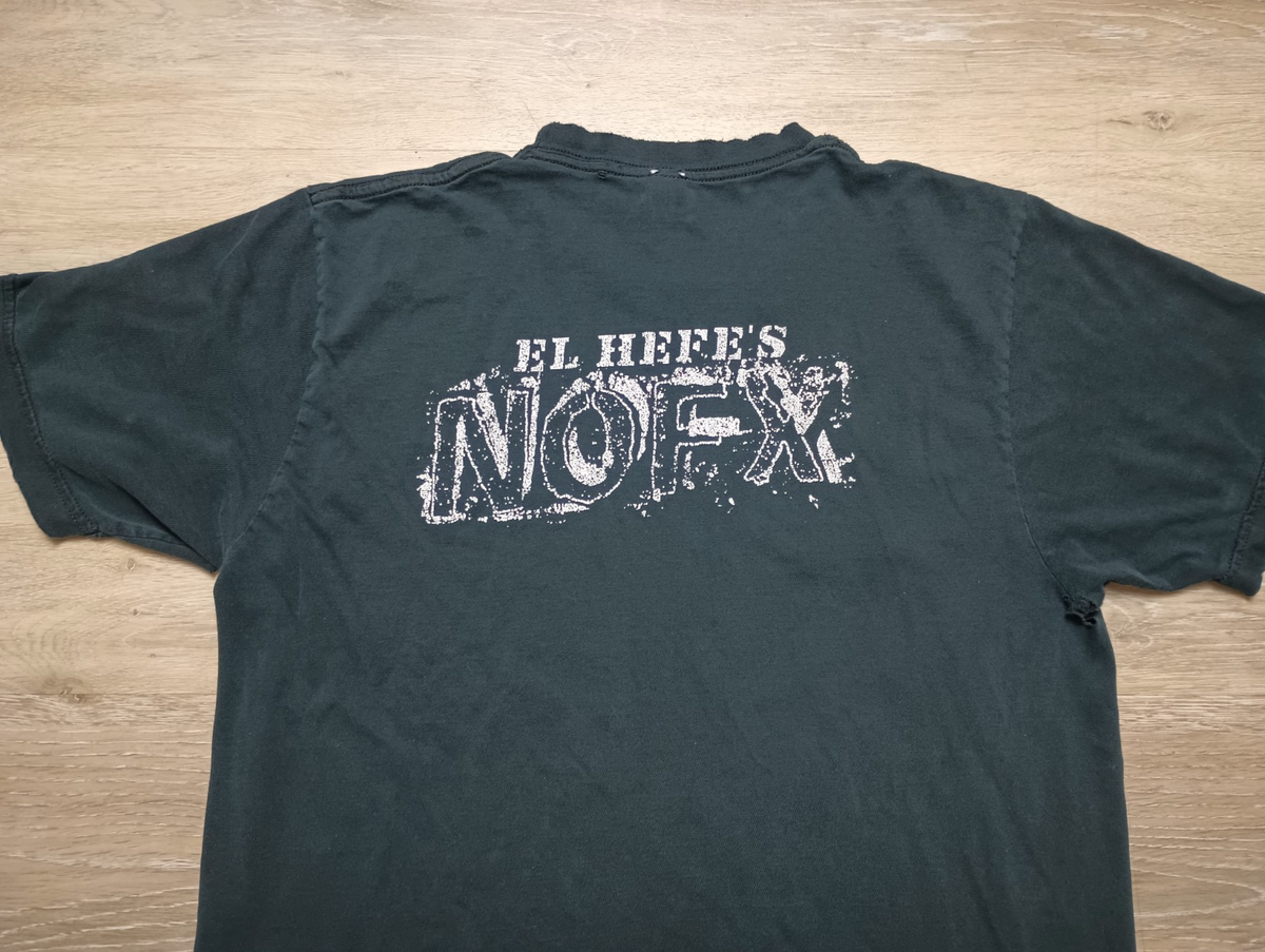 NOFX El Hefe vtg T Shirt Punk Rock Band 00s tee sz S/M thrashed