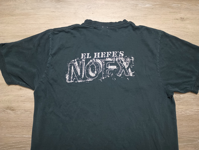 NOFX El Hefe vtg T Shirt Punk Rock Band 00s tee sz S/M thrashed