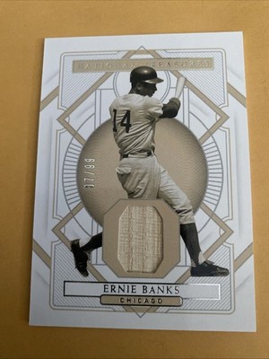 2022 Panini National Treasures Banks Game Used Materials /99