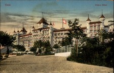 Palace Hotel Caux Switzerland vintage postcard z768