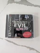 Resident Evil 3 Nemesis PS1 Black Label CIB 2 Disc Dino Crisis Demo TESTED