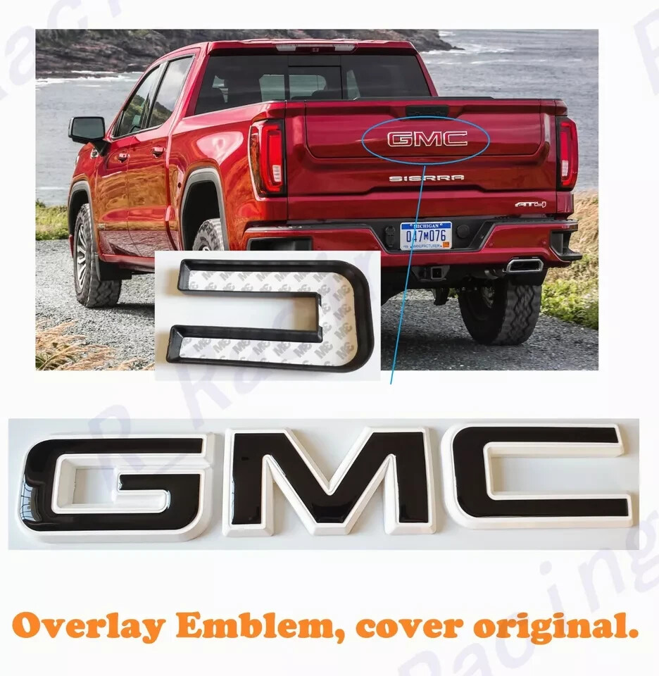 Led At4 Emblems Glossy Black Red Emblems AT4 Badge Emblems 3-Piece Set - Glossy Black ...