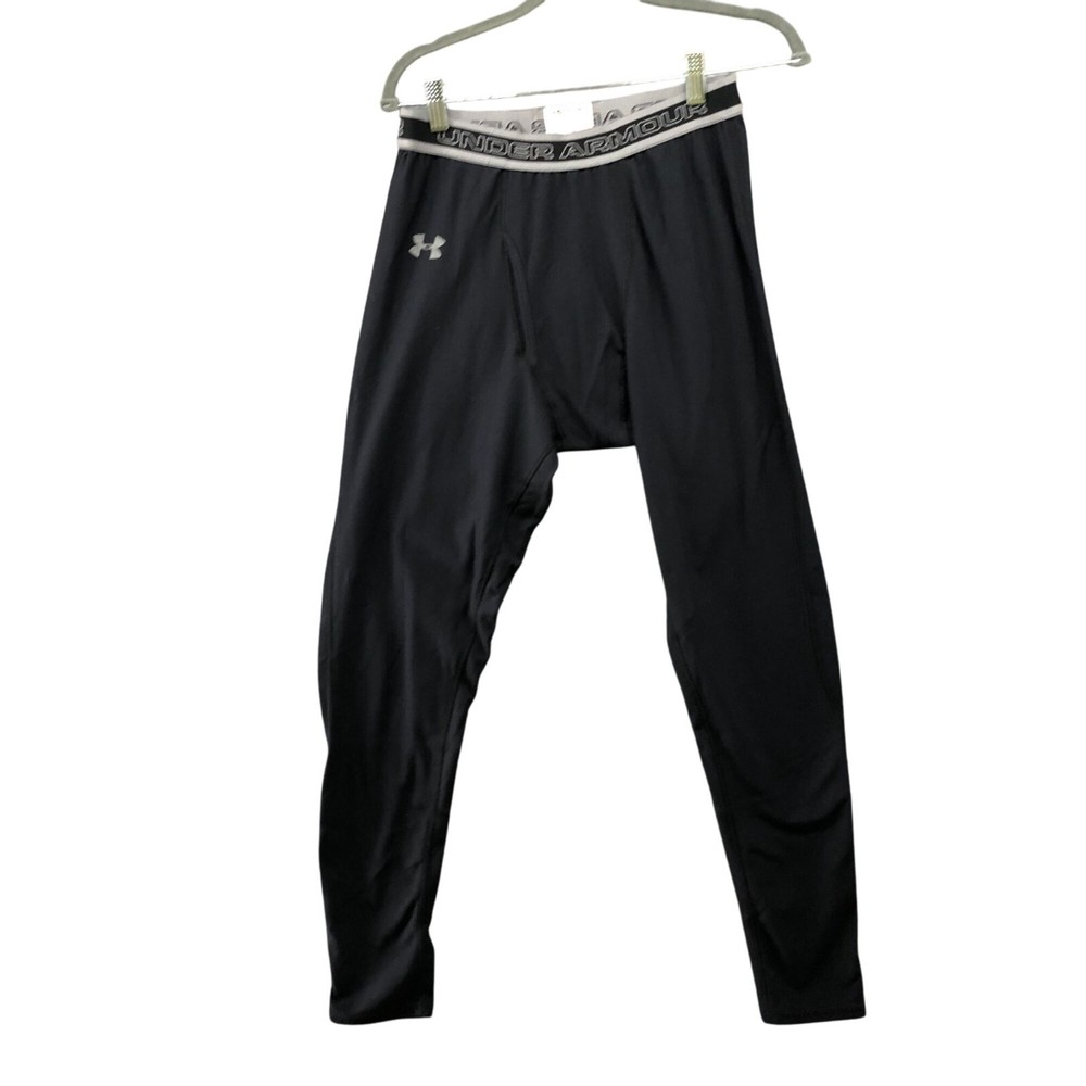 Under Armour Mens XL Black Compression Performance Base Layer Leggings