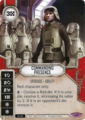Awaken Sold with matching Die Star Wars Destiny: Commanding Presence Mint//NM