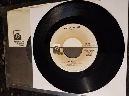 Blondie 1976 7" 45 In The Flesh / Man Overboard PRIVATE STOCK PS 45,141 EX+ - Imagen 5 de 8