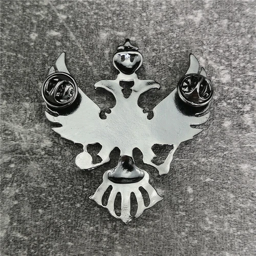 WWII Russian Double Head Eagle Badge Freemason Pin USSR Soviet Union with Box - Picture 4 of 6