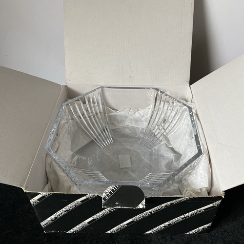 Vintage Miller Rogaska Octagonal, Vertical 9.5 Crystal Bowl 6917-0711 - Picture 14 of 16