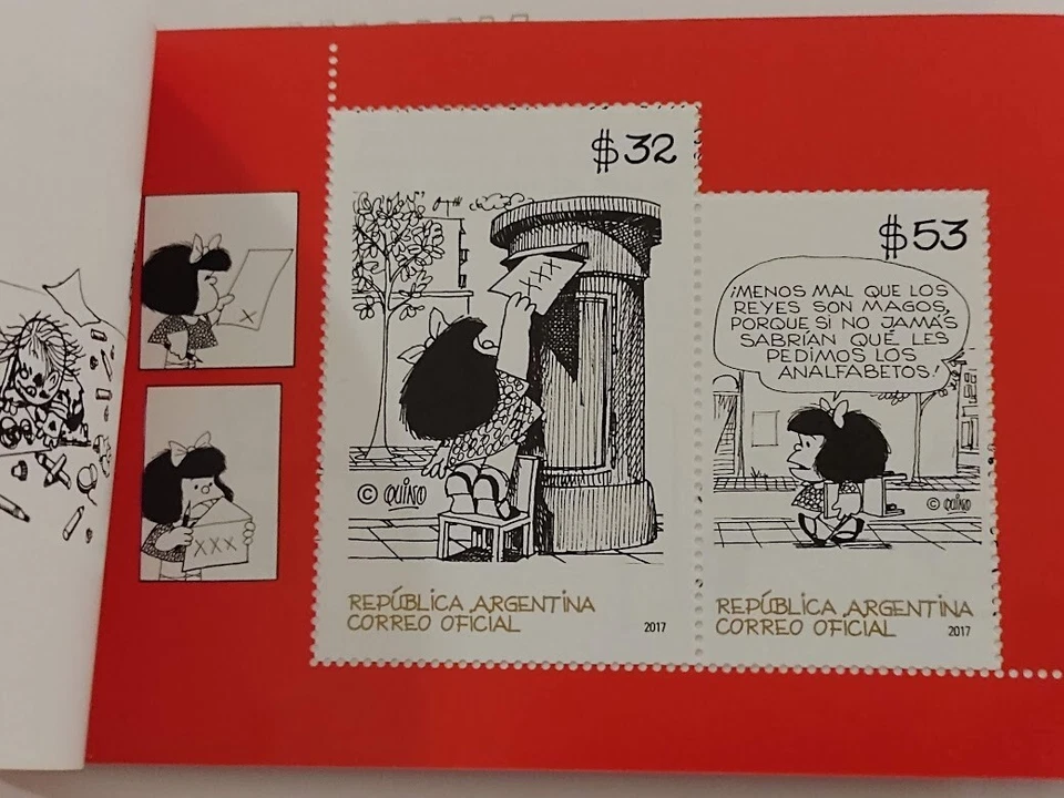 Argentina 2017 Booklet Carnet Comic Mafalda navidad Christmas MNH - Image 2 of 4