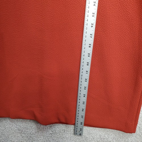 Natori Shift Dress Women XL Rust Stretch Crepe Applique Lagenlook Minimalist - Picture 9 of 14