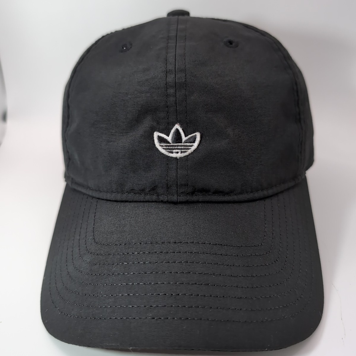 Adidas Originals Nylon Hat Logo Baseball Jogger Cap Black