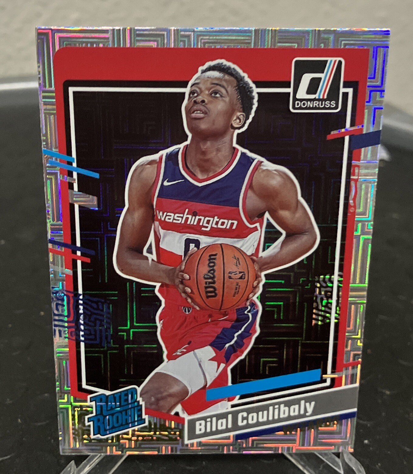 2023-24 Donruss #225 Bilal Coulibaly Choice RC Rookie SP Holo Wizards