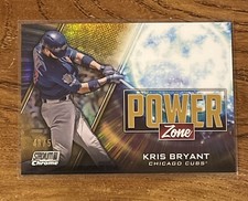 2020 Stadium Club Kris Bryant Power Zone Orange /50 PZ-19 Chicago Cubs