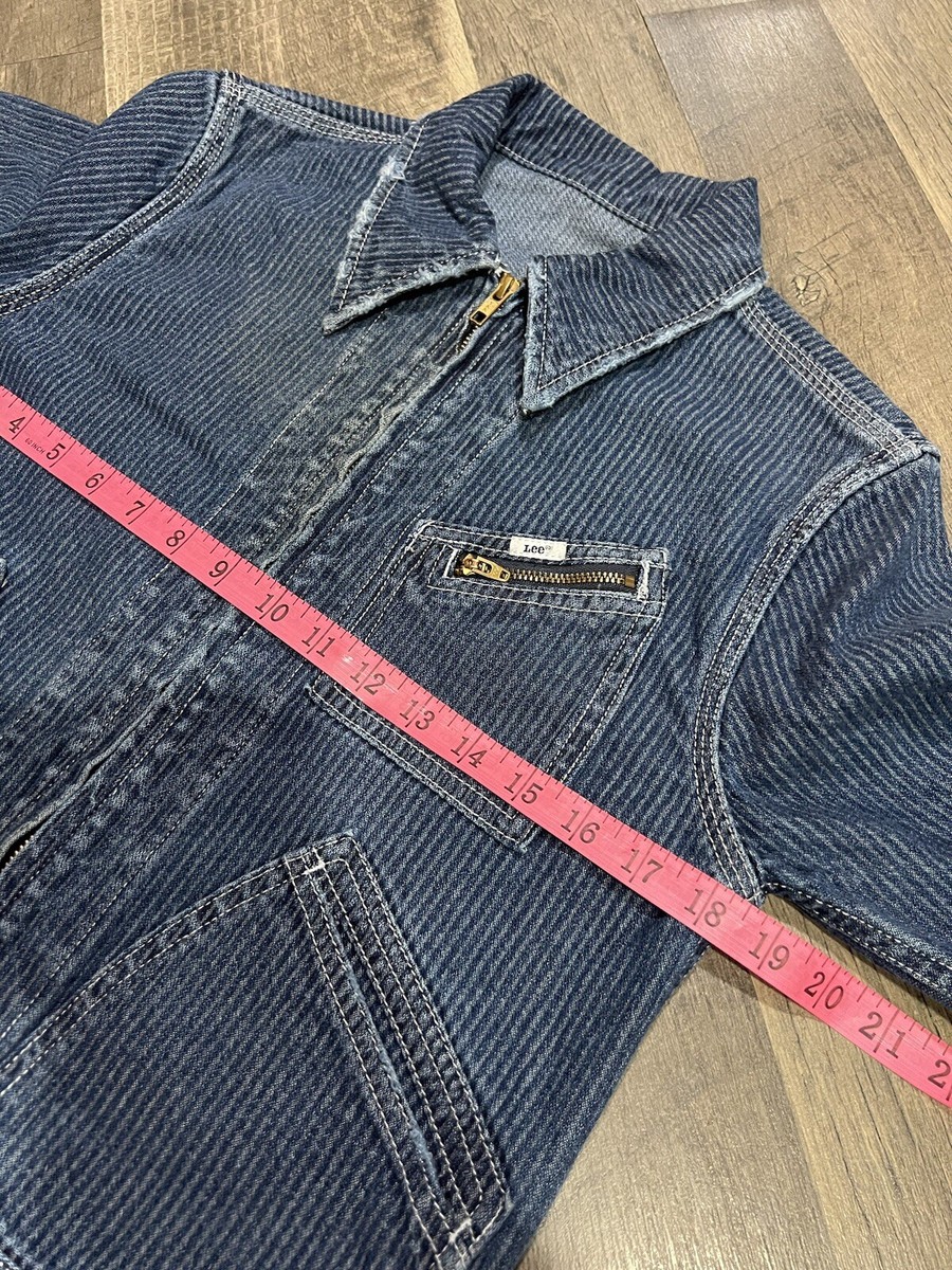 Lee 91b Small Womens Hickory Cord Denim Jacket Orginal