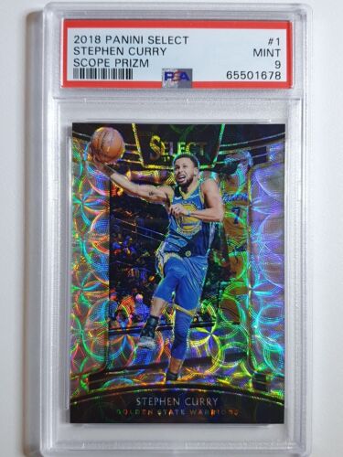 2018 Panini Select Stephen Curry #1 SCOPE Prizm - PSA 9 (POP 6) - 第 1/2 張圖片