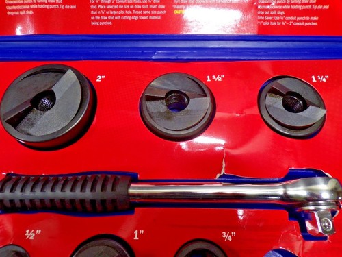ECLIPSE Knockout Punch Set, 10 Pieces, 10ga. Steel, 902-481, (PARTIAL ...