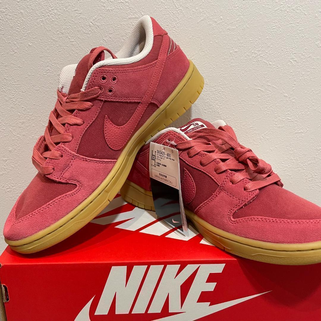 Nike Dunk Low SB PRM Adobe Red Gum Light Pink DV5429-600 mens 30.0 