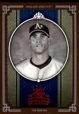 2005 Donruss Diamond Kings Red Framed Black & White Photo Tim Hudson #165