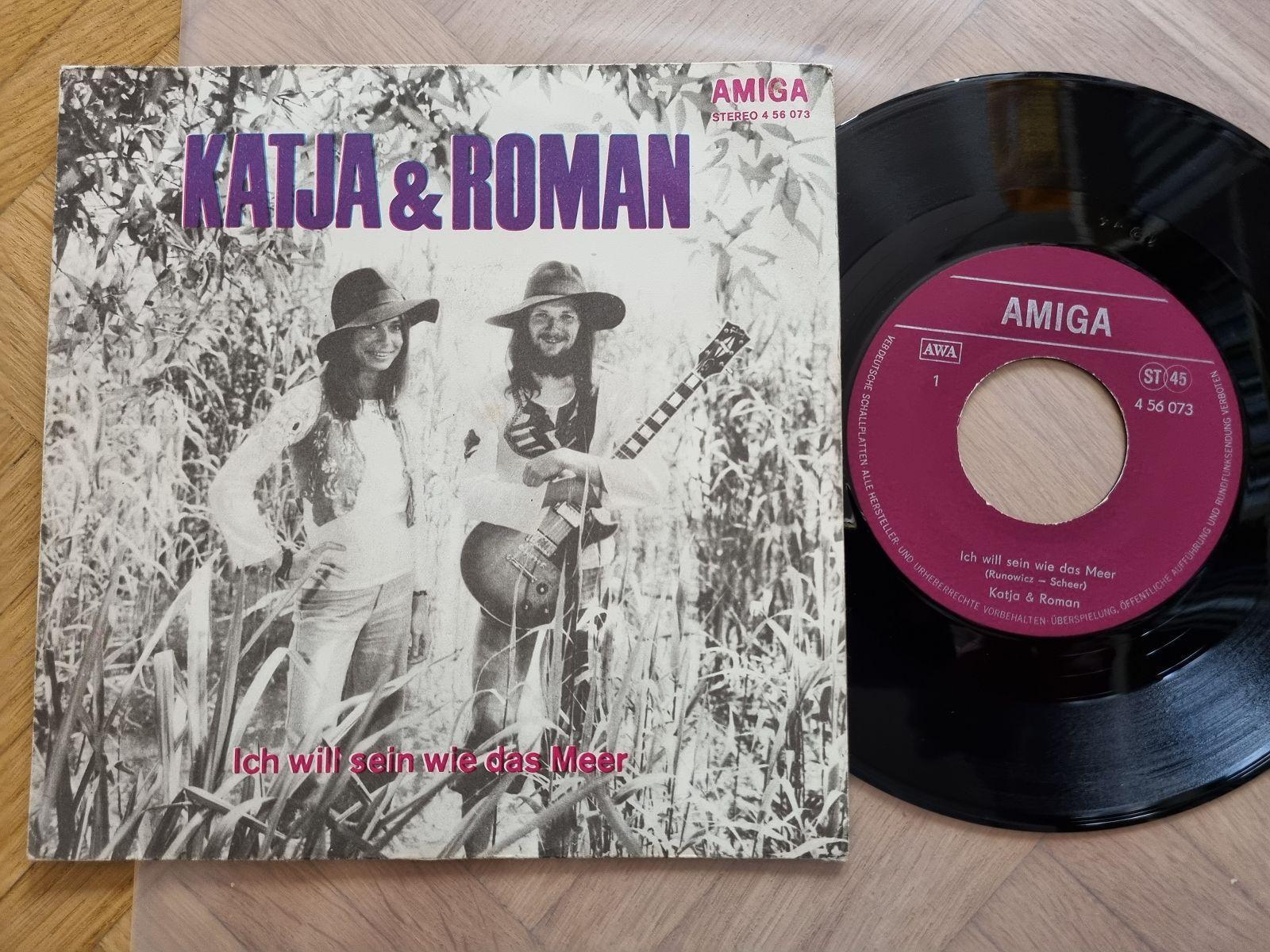 7"" Single Katja & Roman - Ich will sein wie das Meer Vinyl Amiga