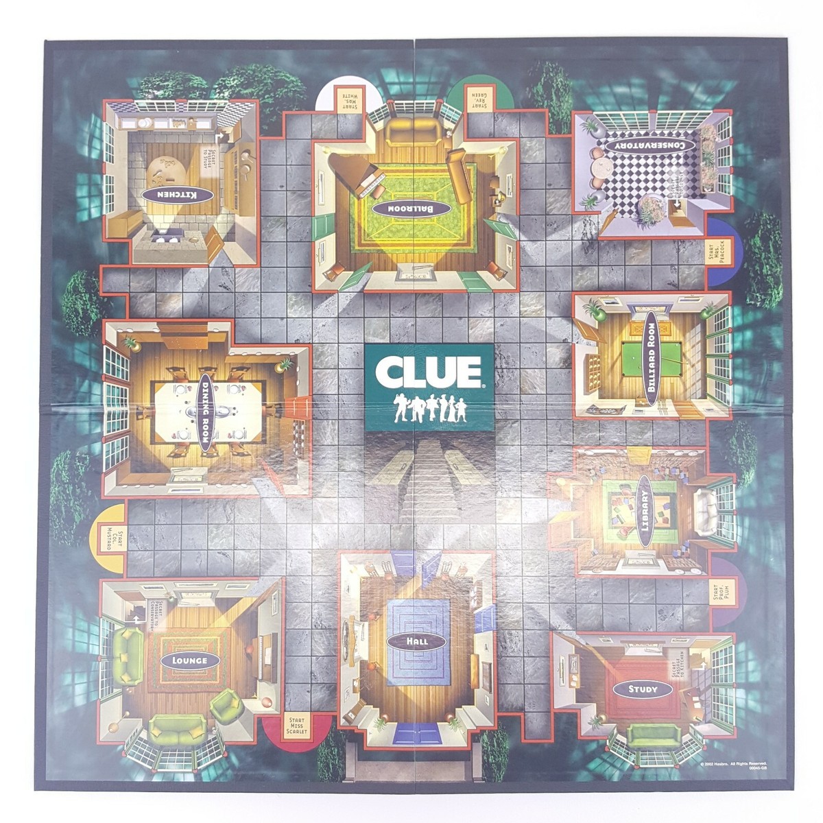 Clue Game Board Quad Fold Replacement Game Part Piece 2002 | eBay
