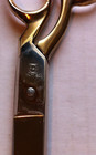 De Luxe 21 K Gold Plated Dressmakers Scissors Italy 7" Profesional Sewing Shears — photo 2